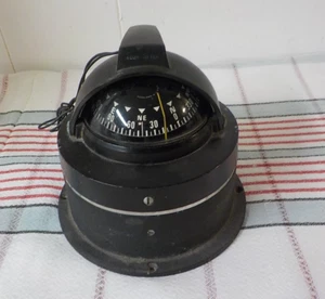 Vintage Aqua Meter Boat Compass with Bracket, Working - Bild 1 von 6
