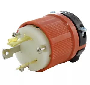 30A 277V NEMA L7-30P 3-Prong Locking Male Plug Assembly by AC WORKS® - Picture 1 of 6