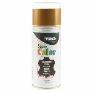 TRG Color Super Colour Dye Spray Leather Vinyl & Canvas Plastic Boot Shoes Gold - Picture 1 of 1