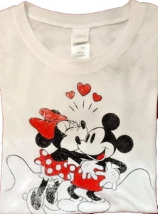 Disney Mickey Mouse und Minnie Mouse Mädchen Kurzarm T-Shirt Gr. M - Bild 1 von 5