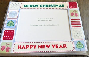 Studio-18 4" x 6" Christmas New Year Photo Holder Greeting Cards 8 w/ Envelopes - Picture 1 of 8