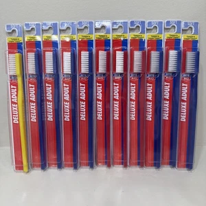 11 LOT Vintage Rite Aid Toothbrush NOS Deluxe Adult Colgate Soft Oral B 40/60 - Picture 1 of 8