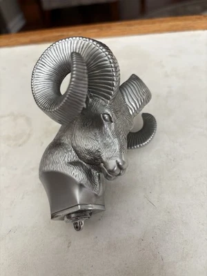 MOPAR RAM HEAD HOOD ORNAMENT / DODGE RAM D-SERIES TRUCK, RAMCHARGER, POWER WAGON - Image 1 of 4