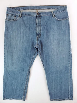 Levis 559 Jeans Mens 48x29 Blue Denim Straight Leg Relaxed Fit Distressed Pants - Image 1 of 4
