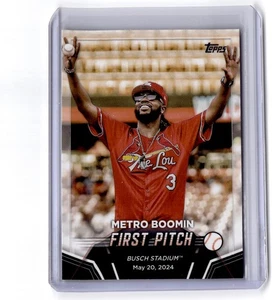 2024 Topps Update Metro Boomin #FP-9 First Pitch St. Louis Cardinals - Picture 1 of 2