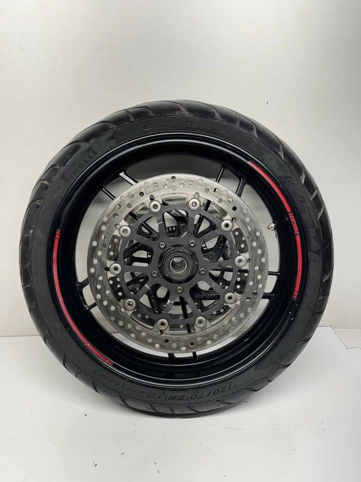 Rotores de aro de roda dianteira 2010-2014 Ducati Multistrada 1200 S 1200S reto bom - Imagem 1 de 4