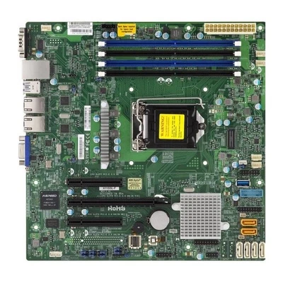 Supermicro X11SSL-F Rev.1.01 Intel C232 Mainboard Micro ATX Sockel 1151  #302903 - Bild 1 von 2