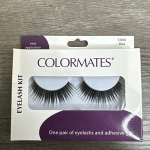 Colormates Eyelash Kit One Pair 53002 Diva/ With Adhesive Gel - Picture 1 of 2