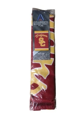 NCAA USC Trojans 28" x 40" screen print flag - Image 1 of 3