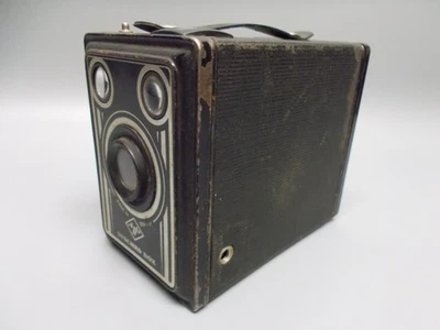 Agfa Synchro Box, Roll Film Camera, Black, Vintage, Rar. #K-479-02 Foto 1 de 3