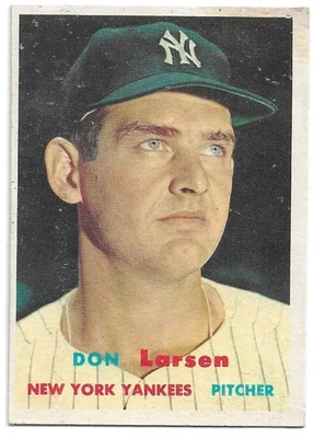 57 Topps 175 Don Larsen EX纽约洋基队 — 第 1/2 张图片