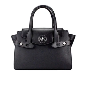 Michael Kors Carmen Negro/Plateado - Nuevo - Bandolera con Herrajes Plateados - Imagen 1 de 1