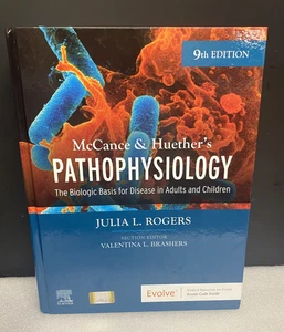 McCance & Huether's Pathophysiology 9th Edition *HAS CODE* Julia L. Rogers - Foto 1 di 10