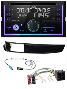 JVC MP3 USB 2DIN DAB Bluetooth CD Autoradio für Alfa Giulietta schwarz glänzend - Bild 1 von 9