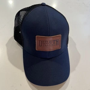 Cappello berretto camionista Duluth Trading Co snapback regolabile blu navy - Foto 1 di 3