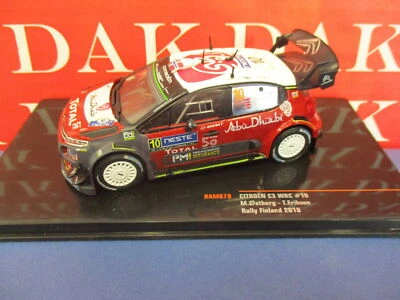 Die cast 1/43 Modellino Auto Citroen C3 WRC Rally Finland 2018 M. Ostberg by Ixo - Immagine 1 di 4