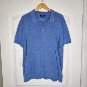 Brooks Brothers Polo Shirt Men's XXL Blue Linen Blend Casual Preppy Soft - Picture 1 of 8