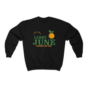 Larry June Organic Hip Hop Heavy Blend Crewneck Sweatshirt - Picture 1 of 5