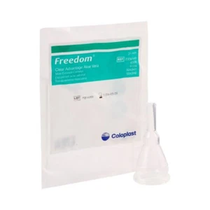 Paquete de 10 catéteres de condón 31 mm Freedom Clear Advantage adhesivo de aloe vera interme - Imagen 1 de 12