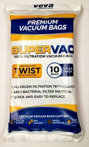 Veva Premium Vakuumbeutel 100% Filtrationsdesign für Twist Style Staubsauger 10 Beutel - Bild 1 von 8