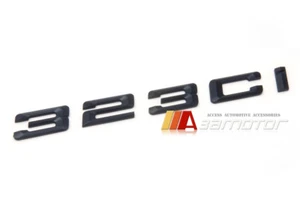 Matte Black Letters Trunk Rear Emblem Badge Decal Letter 323Ci fits BMW E46 E92 - Picture 1 of 1