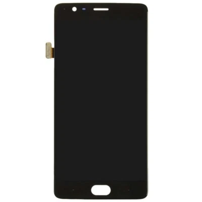 LCD Digitizer Assembly for OnePlus 3 Black Front Glass Touch Replacement Part - Image 1 of 2