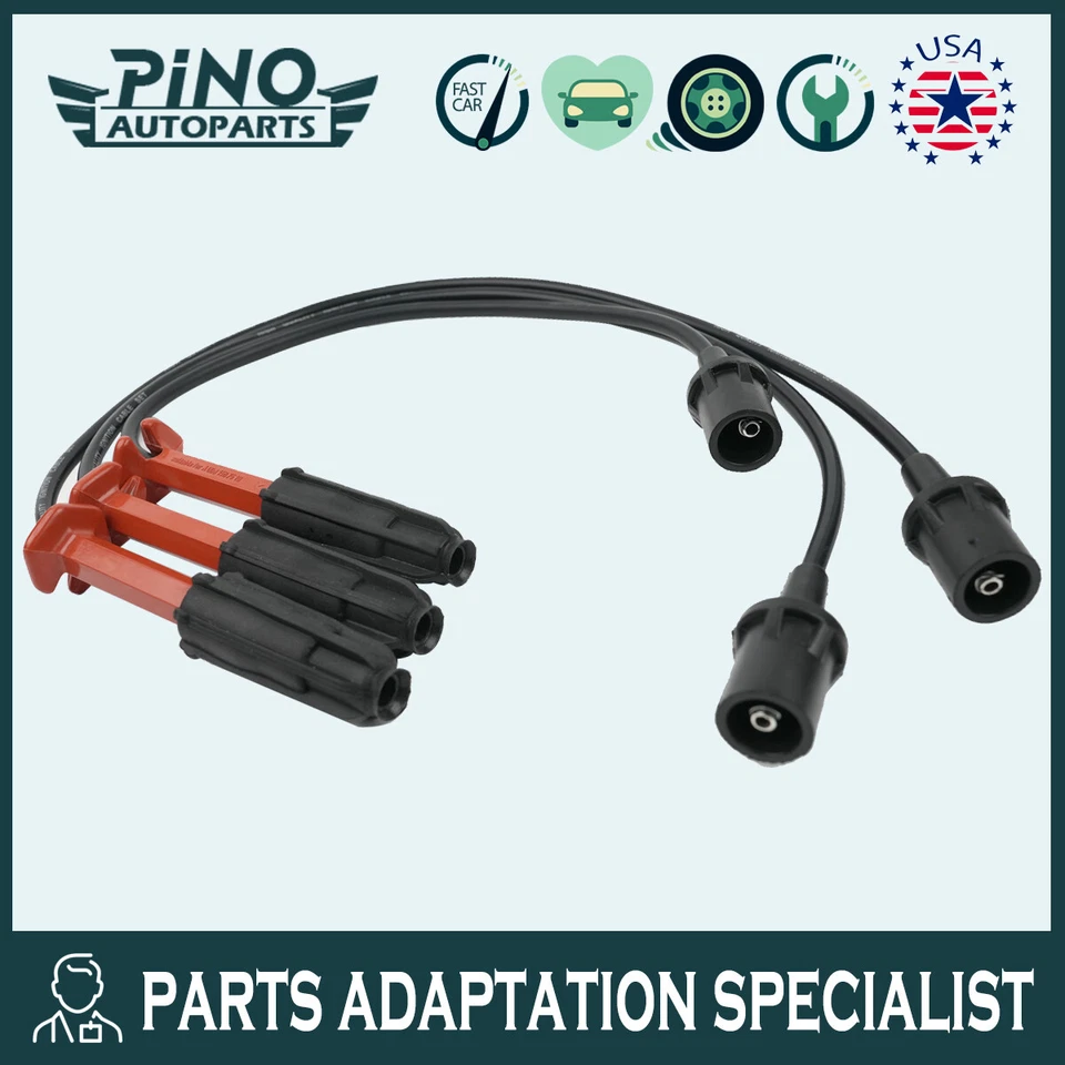 Juego de 3 cables de bujía nuevos 671-6150 para Mercedes Clase E S SL E320 1993-1999 Foto 1 de 4