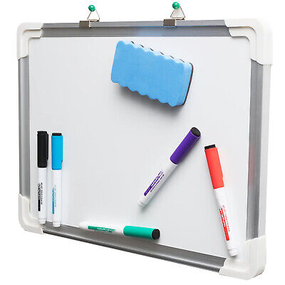 Magnetic Dry Erase Whiteboard With Lap Board With 5 Markers & Dry Eraser • 13.49$