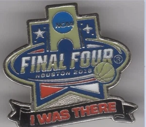 2016 FINAL FOUR PIN HOUSTON NATIONAL CHAMPIONSHIP NCAA COLLEGE BASKETBALL - Picture 1 of 1