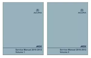 2010 2011 2012 Acura MDX Shop Service Repair Manual Book OEM - Picture 1 of 1