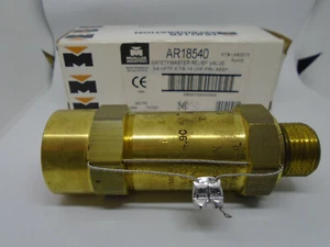 Válvula de alivio Mueller AR18540 SafetyMaster 3/4 NPTF x 7/8-14 UNF PRV 340PSI - Imagen 1 de 1