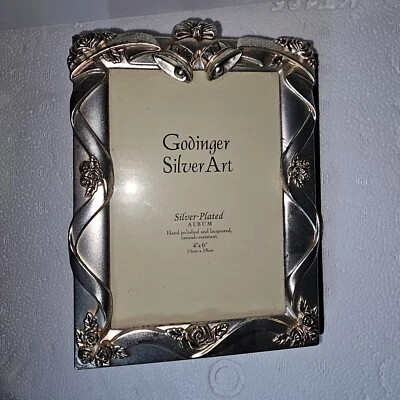 Godinger Picture Frame Photo Album Silver Plated Handpolished Tarnish Resistant - Image 1 of 4