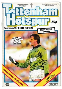Tottenham Hotspur v Newcastle United 1986/87 FA Cup 5th Round - Picture 1 of 1