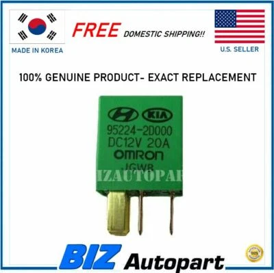 正品 Power Horn 继电器适用于 1996 - 2025 Genesis 现代 2004 - 2025 起亚 95224-2D000 — 第 1/3 张图片