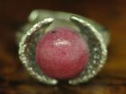 925 Sterling Silver Ring With Rhodonite Decorations/Real Silver/Rg 51/6,5G
