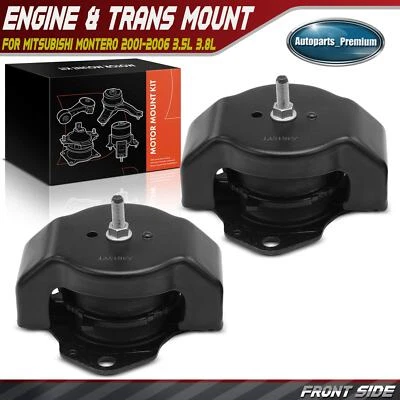 2x Montaje motor delantero izquierdo y derecho para Mitsubishi Montero 2001-2006 3,5 L Foto 1 de 4