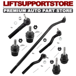 8PCS Front Tie Rod Ends Ball Joints Suspension Kit For Jeep Wrangler 2007-2017 - Picture 1 of 9