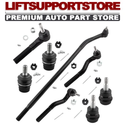 8PCS Front Tie Rod Ends Ball Joints Suspension Kit For Jeep Wrangler 2007-2017 - Image 1 of 4