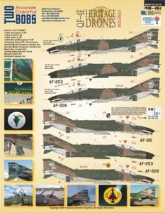 TB48161 Two Bobs Decals 1:48 McDonnell-Douglas QF-4E Phantom II Heritage Drones - Picture 1 of 3