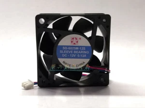 1 PCS S.X FAN SD-6025M-12S DC12V 0.13A 6025 6CM 2 PIN cooling fan - Picture 1 of 2