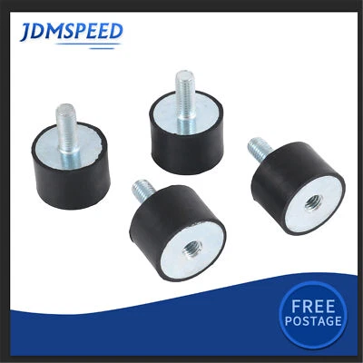 UK-AUTO-PARTS 4Pcs Male Female Anti Vibration Rubber Mount Car Bobbin Isolator Damper 30x20 M8