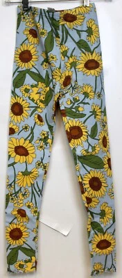 2004 Gymboree Sunflower Fields Leggings sz 9 Cute Girls Lettuce Edge Comfort - Image 1 of 4