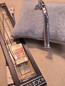 NOS Timex "Electra" Finish Silver-Tone 8-10mm Adj Ends Center Clasp Watch Band - Picture 1 of 11