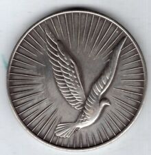 Undated German Silver Medal for the Association of German Carrier Pigeon Lovers
