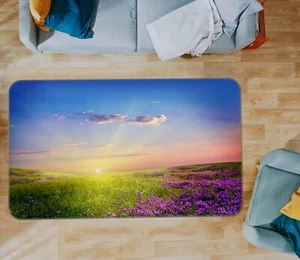 3D Lavendel Wiese NAM649 Spiel Teppich Mat Elegant Foto Teppich Fay - Bild 1 von 5