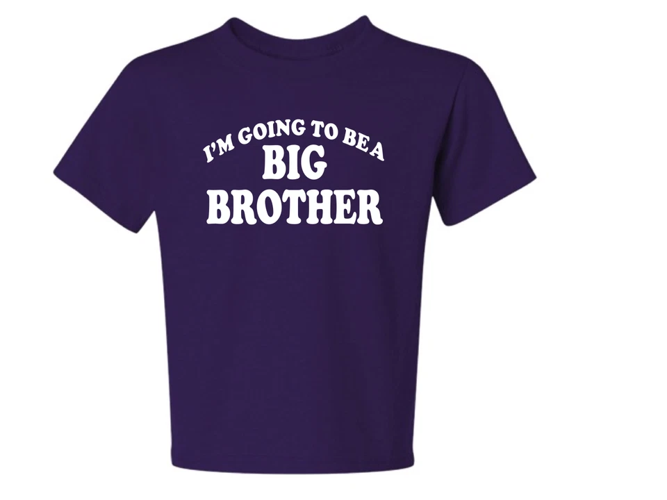 I'm GOING TO BE A BIG BROTHER 1 Camiseta Niños Talla 6 Meses A XL=18-20 LO MEJOR Foto 1 de 1