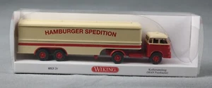 WIKING 051329/0513 29 H0,1:87 semirremolque maleta (MAN pausbacke) "Hamburger Sped." - Imagen 1 de 5