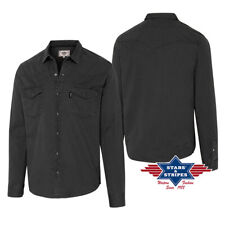 Daniel Negro Camisas Negro Liso Country Western Stars And Stripes Hombre