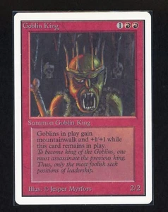 MTG Magic the Gathering | Unlimited - GOBLIN KING | free combined shipping - Picture 1 of 2