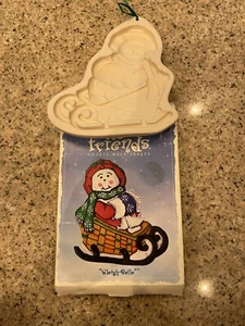 Longaberger Pottery Cookie Mold Series 1998 Snow Friends Sleigh Belle - Picture 1 of 1